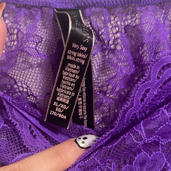 Victoria’s Secret Purple Bombshell Shine Strap Bikini Panty NWOT - Picture 5 of 6
